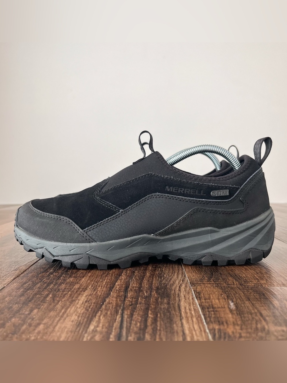 Merrell Icepack Polar Moc Slip On Shoe Waterproof Suede J95057 Size 8.5 Black - Picture 2 of 16